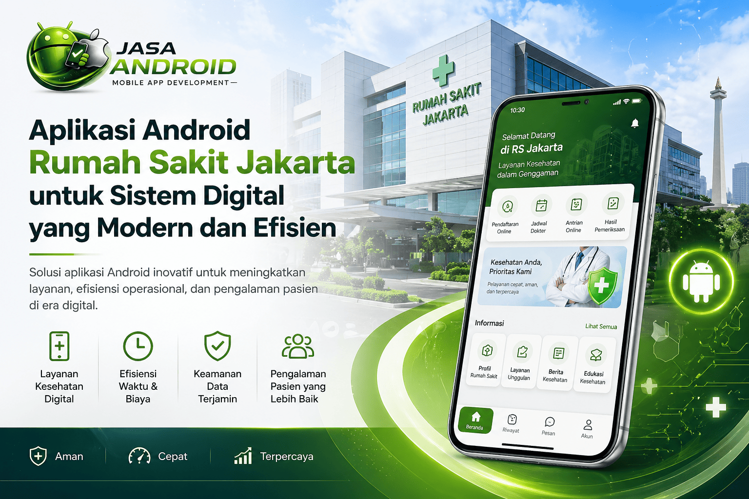 Aplikasi Android Rumah Sakit Jakarta untuk Sistem Digital yang Modern dan Efisien